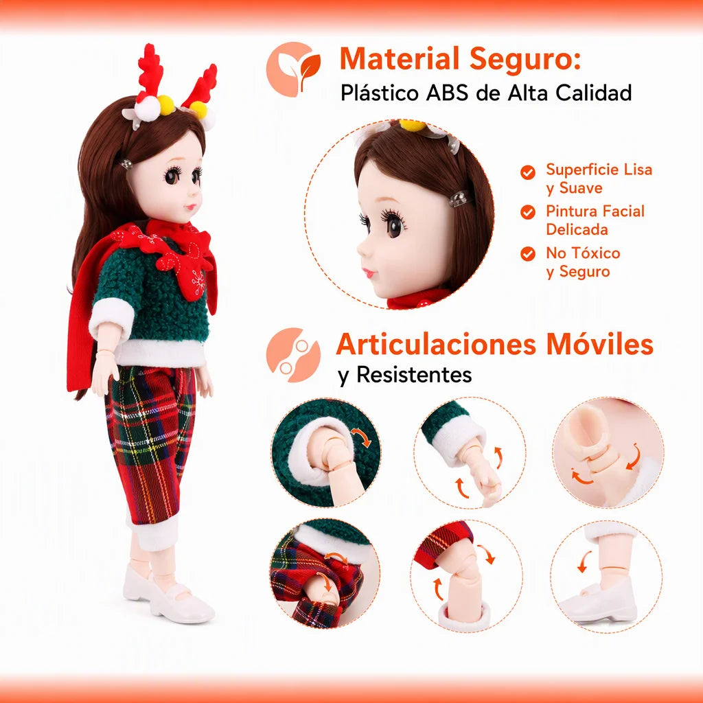 Poupée Princesse de Noël 32 cm