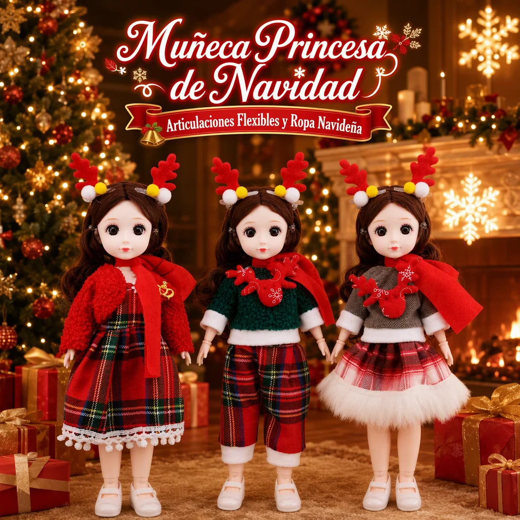 Poupée Princesse de Noël 32 cm