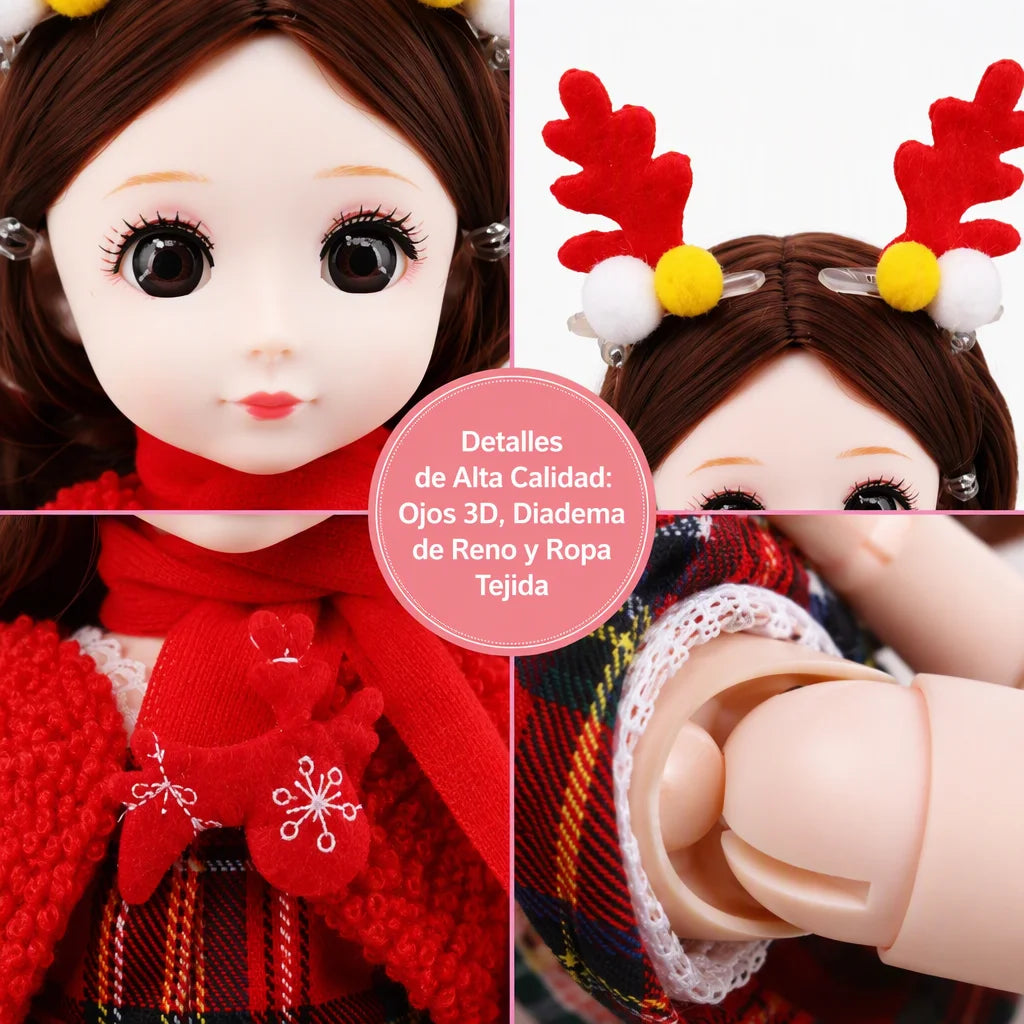 Poupée Princesse de Noël 32 cm