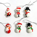 Mini sapins en verre soufflé faits main (3 cm)
