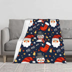 Plaid de Noël « Ho Ho Ho » ultra doux