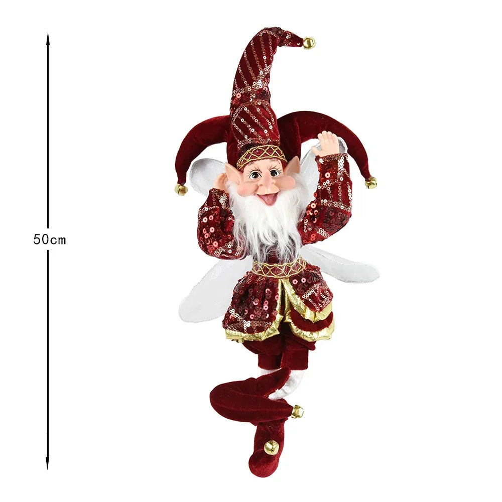Lutin farceur de Noël élégant 50 cm