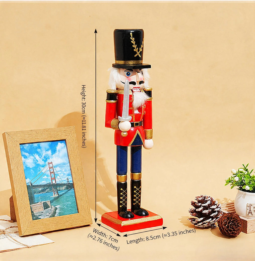 Casse-noisette soldat en bois 30 cm