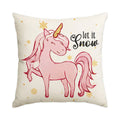 Housse de coussin de Noël rose – 45 x 45 cm