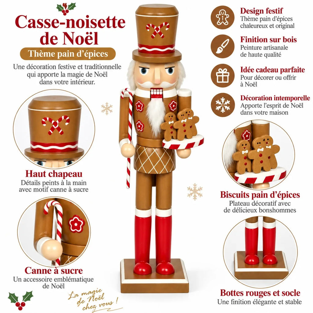 Grand casse-noisette pain d'épices 50 cm