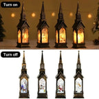 Lanterne église lumineuse de Noël