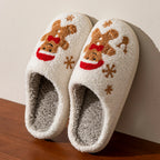 Chaussons de Noël Pain d'Épices brodés