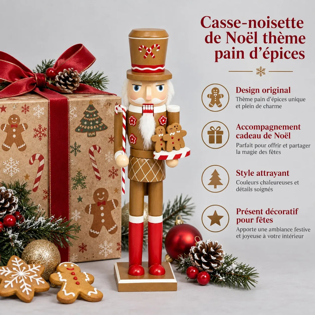 Grand casse-noisette pain d'épices 50 cm