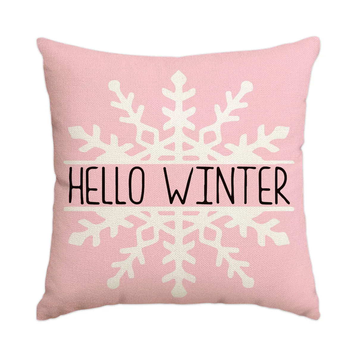 Housse de coussin de Noël rose – 45 x 45 cm