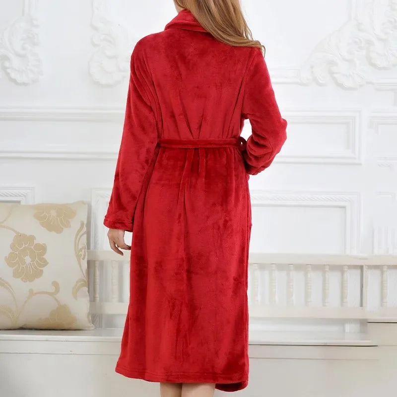 Peignoir long en flanelle – Doux et chaud