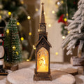 Lanterne église lumineuse de Noël