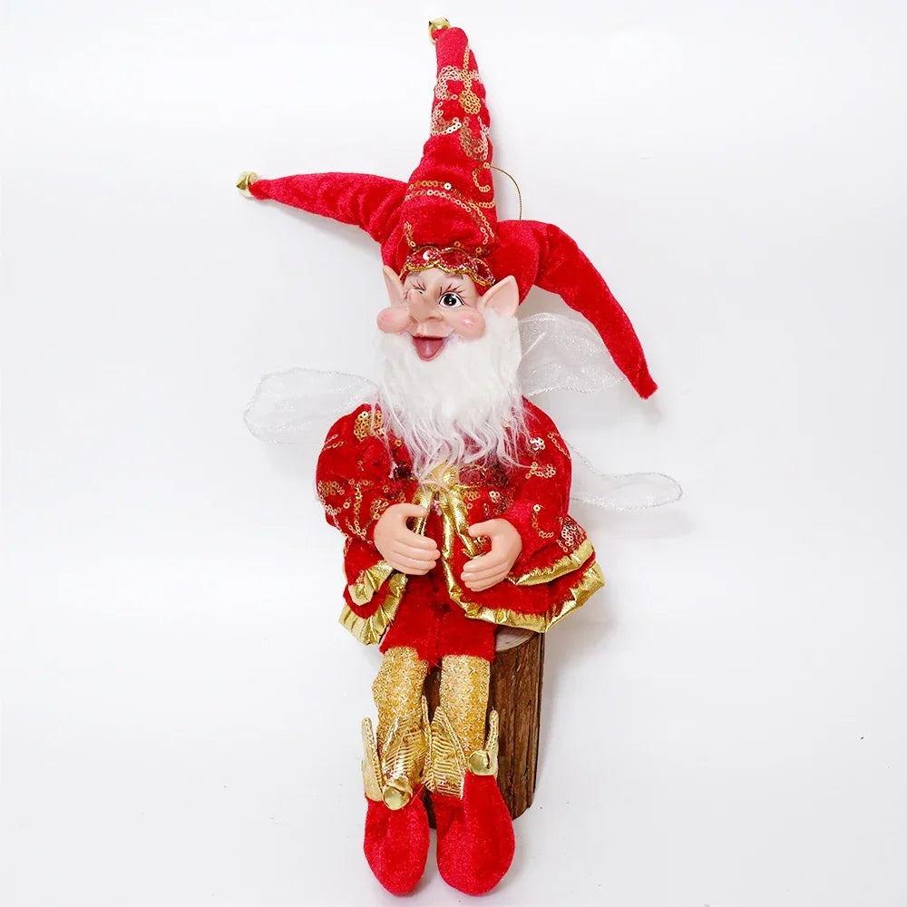 Lutin farceur de Noël élégant 50 cm
