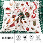 Plaid de Noël en flanelle – Sapin & coin du feu