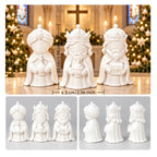 Les 3 Rois mages – statuettes blanches