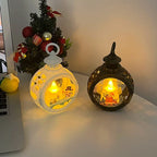 Veilleuse de Noël lumineuse – Scène enneigée