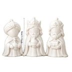 Les 3 Rois mages – statuettes blanches