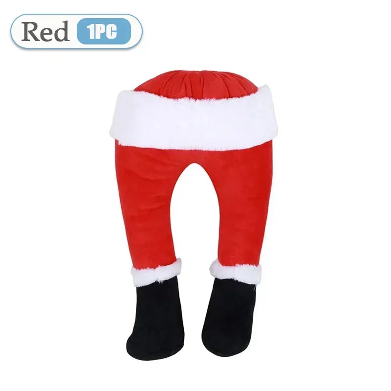 Jambes de lutin farceur pour sapin