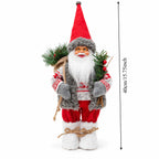 Poupée Père Noël debout en peluche