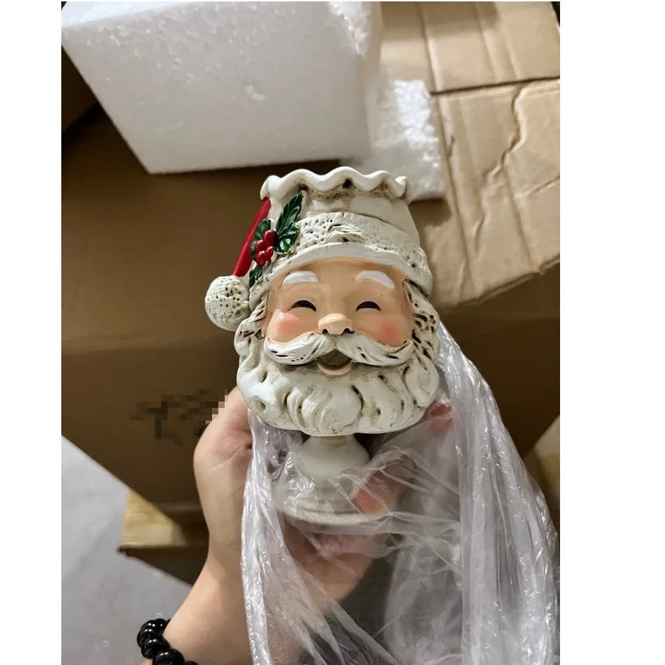Bougeoir de Noël lumineux en résine