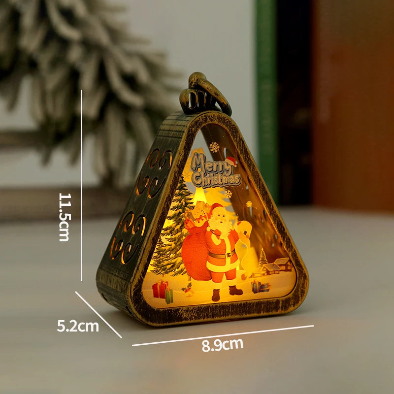 Veilleuse de Noël lumineuse – Scène enneigée