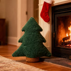 Petit coussin Sapin de Noël en peluche