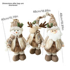 Peluche de Noël à jambes extensibles (18 à 60 cm)