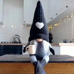 Gnome de Noël tricoté en peluche