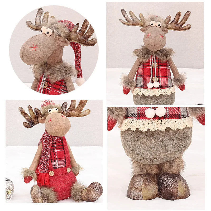 Grande peluche Renne de Noël