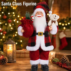 Père Noël en peluche 30 cm avec sa hotte
