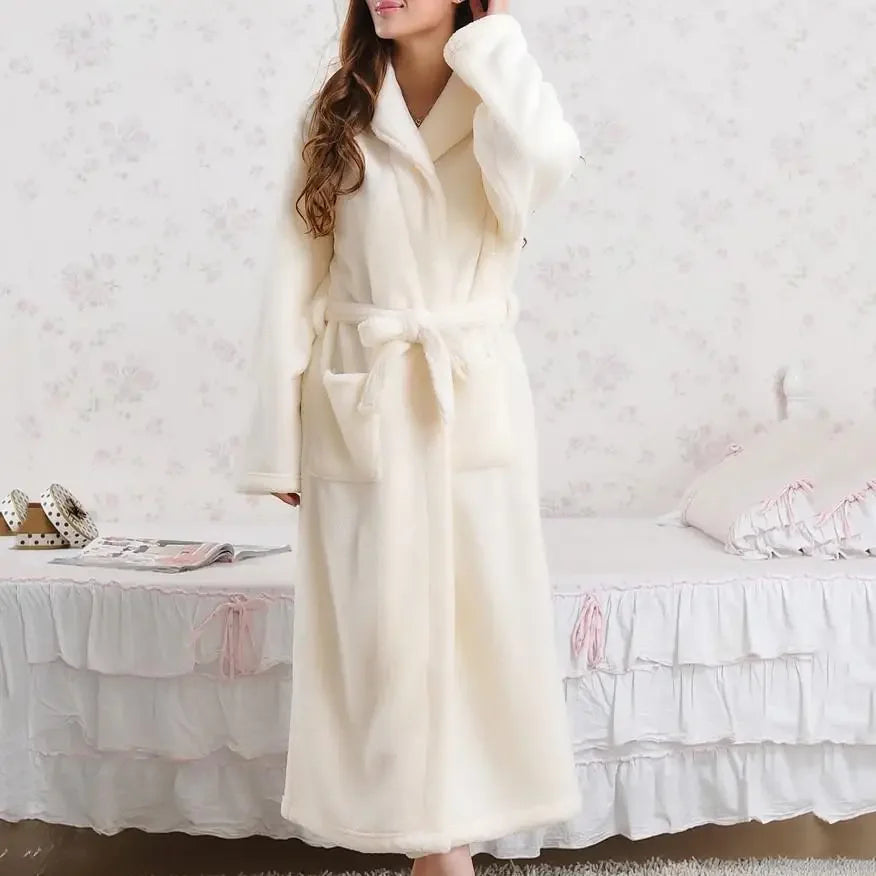 Peignoir long en flanelle – Doux et chaud