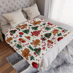 Plaid de Noël Pain d'Épices – Flanelle ultra douce