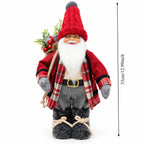 Poupée Père Noël debout en peluche