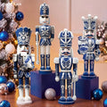 Lot de 4 casse-noisettes bleu et blanc style porcelaine
