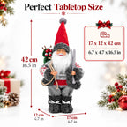 Poupée Père Noël debout en peluche