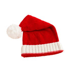 Bonnet de Père Noël en tricot à pompon