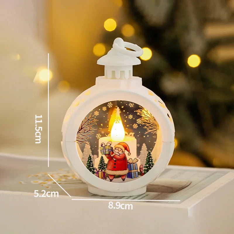 Veilleuse de Noël lumineuse – Scène enneigée