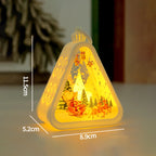 Veilleuse de Noël lumineuse – Scène enneigée