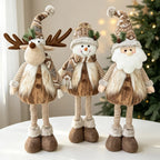 Peluche de Noël à jambes extensibles (18 à 60 cm)