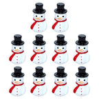 Lot de 10 mini bonhommes de neige