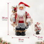 Poupée Père Noël debout en peluche