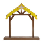 Étable de crèche en bois