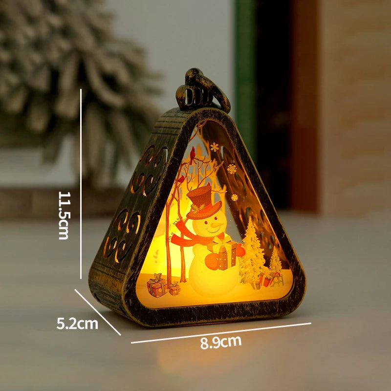 Veilleuse de Noël lumineuse – Scène enneigée