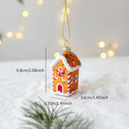 Suspension de Noël en verre peint (Père Noël, bonhomme de neige…)