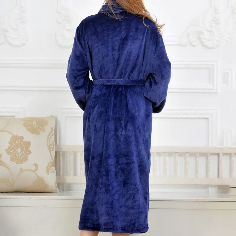 Peignoir long en flanelle – Doux et chaud