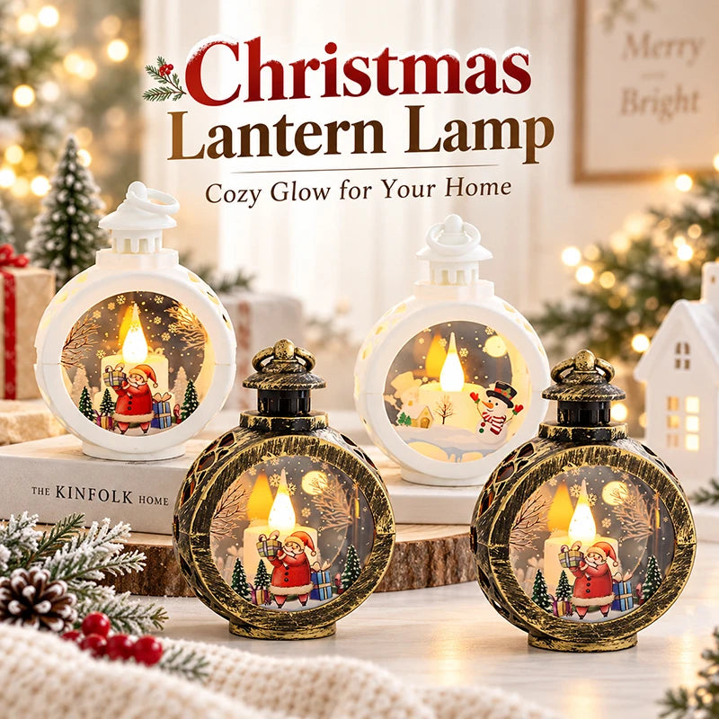 Veilleuse de Noël lumineuse – Scène enneigée