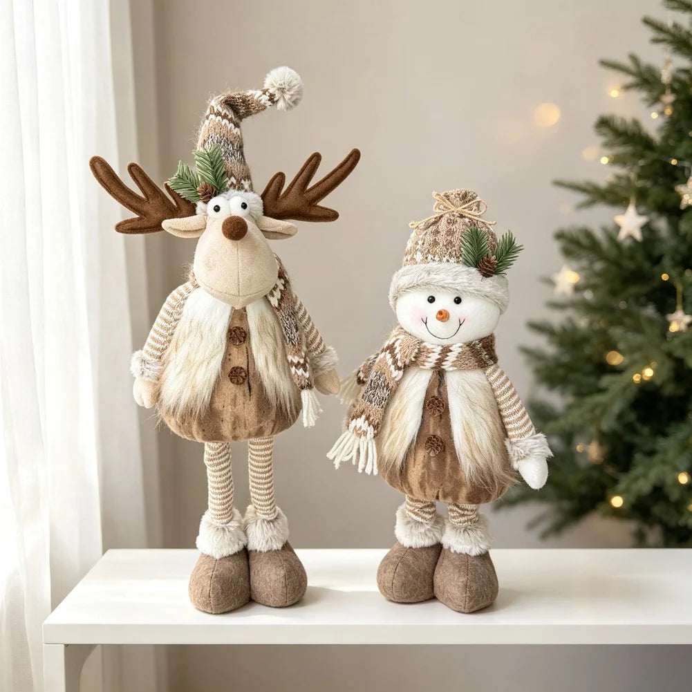Peluche de Noël à jambes extensibles (18 à 60 cm)