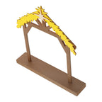 Étable de crèche en bois