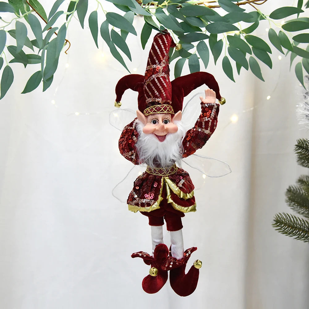Lutin farceur de Noël élégant 50 cm
