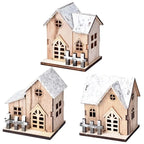 Maisonnette en bois lumineuse LED