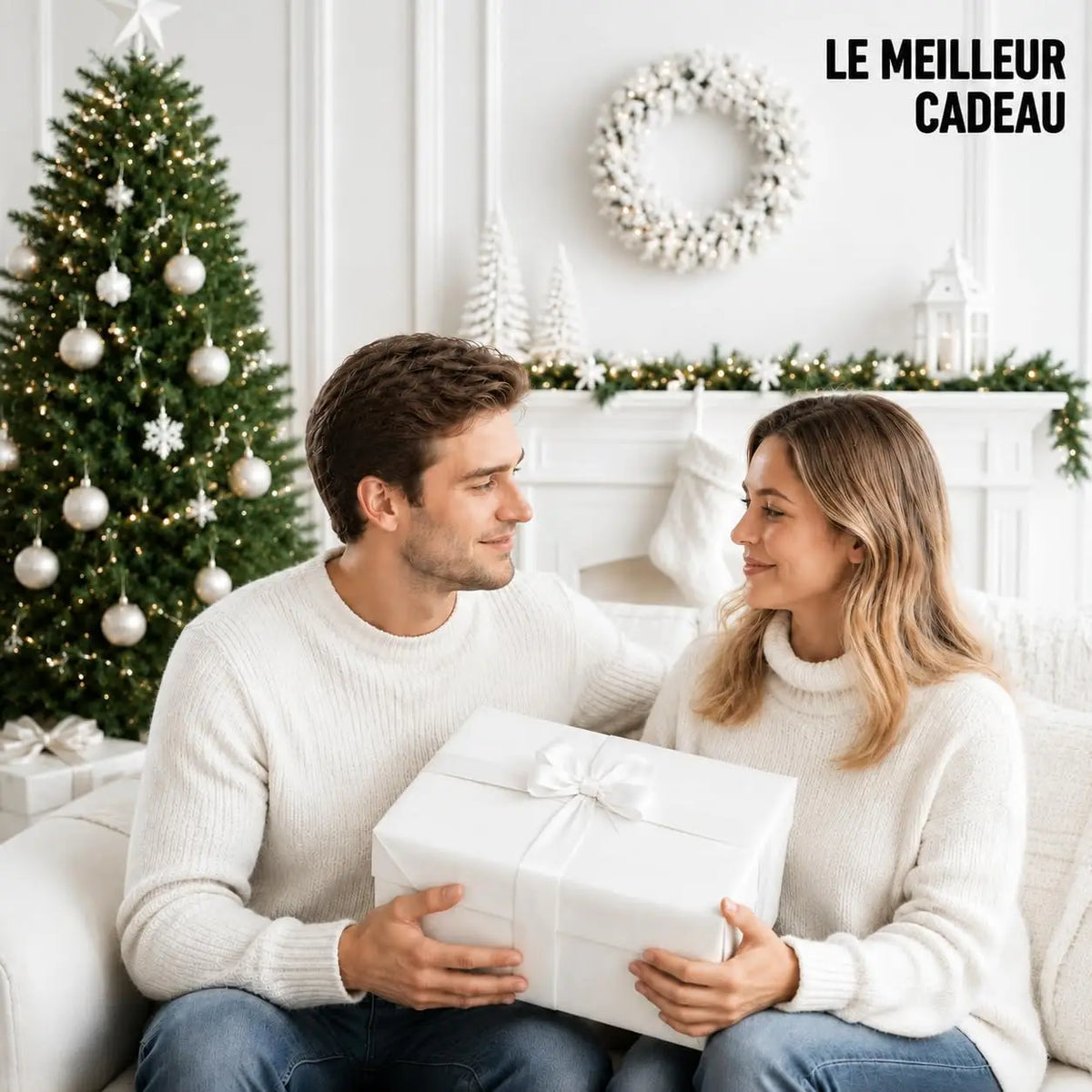 Plaid de Noël en flanelle – Sapin & coin du feu